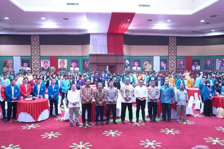 Musyawarah Nasional Badan Eksekutif Mahasiswa Seluruh Indonesia (BEM SI) ke-18 di Gedung Tegar Beriman, Cibinong, Selasa, 25 Juni 2025. (Diskominfo)