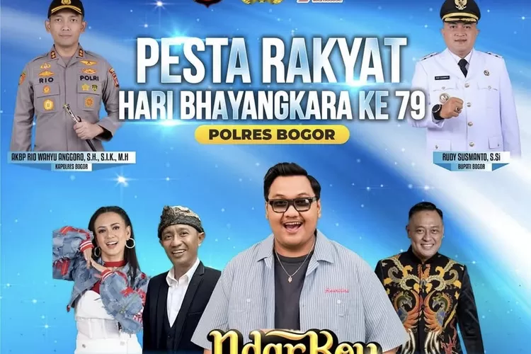 Flyer pesta rakyat memperingati Hari Bhayangkara ke-79 (Polres Bogor)