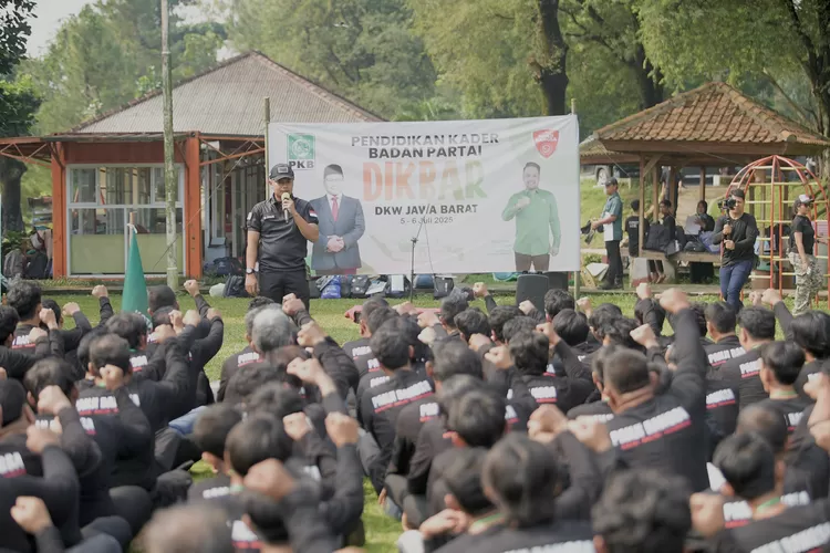 Suasana kegiatan Dikbar yang diselenggarakan PKB Jawa Barat.  (Ali Metropolitan)