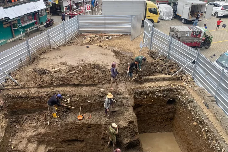 Pembangunan IPAL di Pasar Cisarua Kabupaten Bogor (Siti Alianti/Magang/Metropolitan)