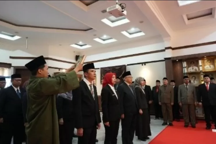 Pelantikan pejabat fungsional Pemkot Sukabumi beberapa waktu lalu. (Ist)