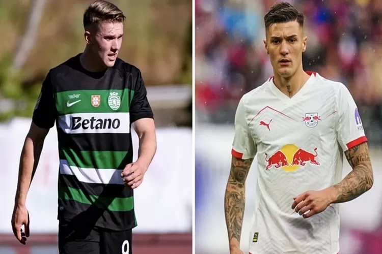 Simak selengkapnya mengenai perbandingan gaji Benjamin Sesko di MU dan Victor Gyokeres di Arsenal. (Getty Images)