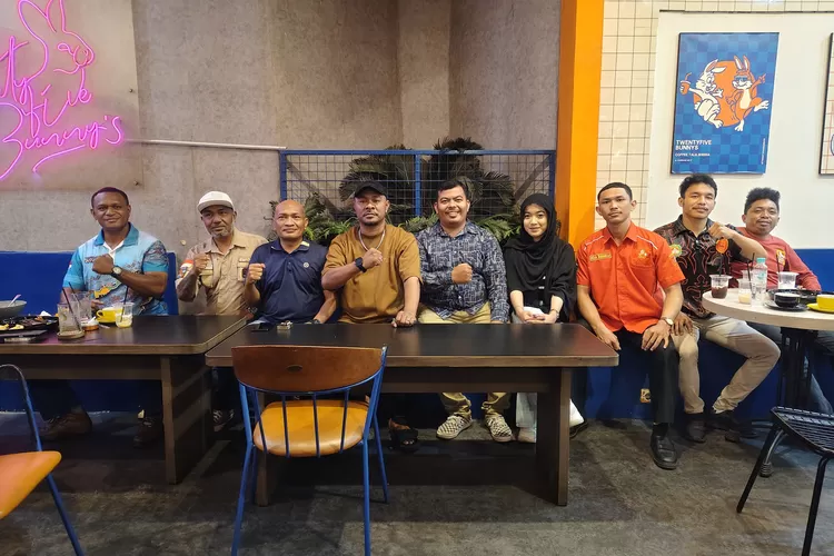 Pernyataan sikap dari Bogor Intellectual Network (BIN) yang mendukung Pemkot Bogor mempercepat revitalisasi GOR Pajajaran untuk kesuksesan perhelatan Porprov Jabar 2026 di Kota Bogor.  (Taufik Metropolitan)