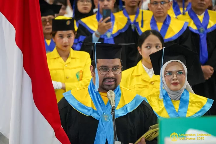 Wisuda yang digelar Universitas Indonesia, Rektor Heri Hermansyah singgung soal dana abadi dan nilai demokrasi (Universitas Indonesia)
