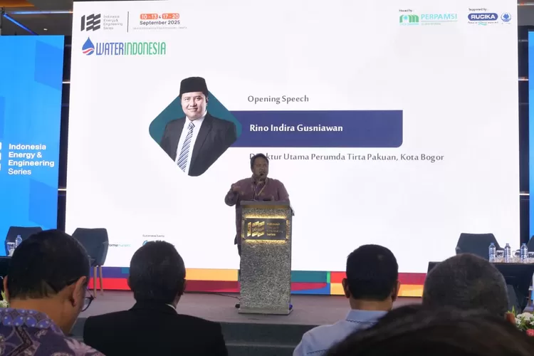 Direktur Utama Perumda Tirta Pakuan Kota Bogor Rino Indira Gusniawan  (Perumda Tirta Pakuan)