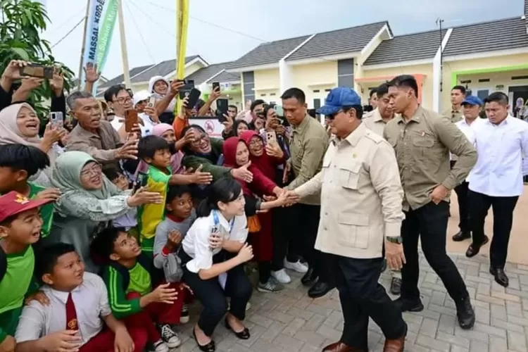Prabowo Resmikan Akad Massal KPR di Cileungsi. (Istimewa)