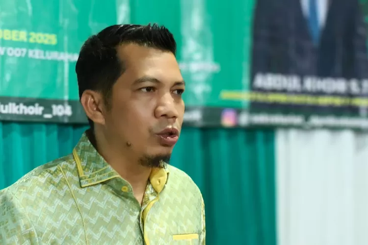 Wakil Ketua Komisi C DPRD Kota Depok dari Fraksi PKB, Abdul Khoir saat menggelar reses di wilayah Jatijajar, Tapos.  (Agus Metropolitan)