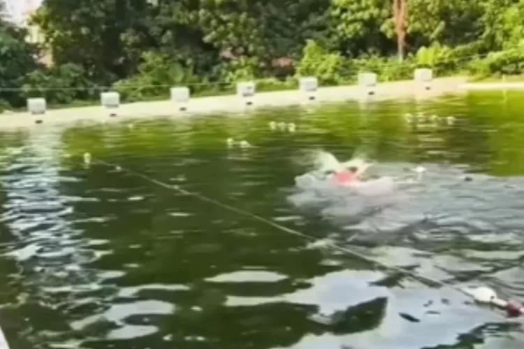 Kondisi kolam renang KONI Sario Manado, airnya belum pernah diganti sejak 1999 (Instagram/@feed_bandung)