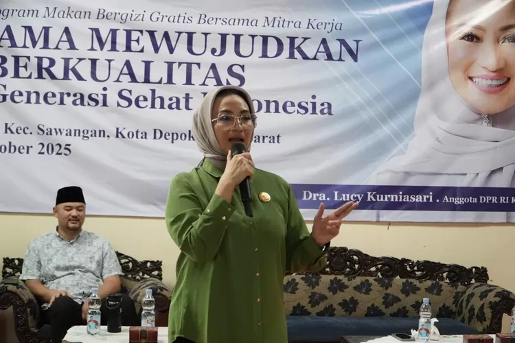 Sosialisasi program MBG yang dilakukan oleh Anggota Komisi IX DPR RI Lucy Kurniasari (Ali Metropolitan)