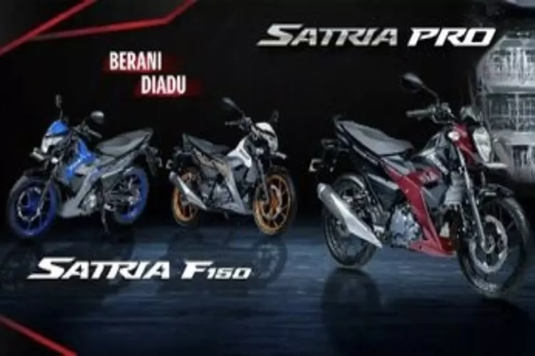 Tampilan dari motor Suzuki Satria F150 dan Satria Pro yang hadir dengan segudang fitur modern, diklaim aman gunakan BBM 10 persen etanol. (Suzuki)