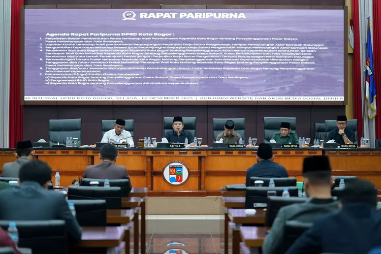 Pemerataan Usaha, DPRD&nbsp;Kota Bogor Bahas Raperda Pasar Rakyat dan Minimarket. (foto/Ist.)