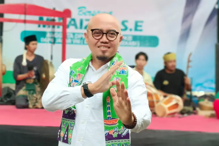 Anggota DPRD Provinsi Jawa Barat dari Fraksi Partai Kebangkitan Bangsa (PKB), M Faizin saat menghadiri acara Dewan Menyapa Warga Berbasis Budaya di Kota Depok.   (Agus Metropolitan)