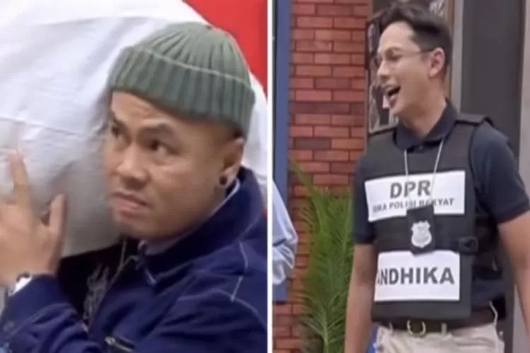 Aksi parodi Wendy Cagur dan Andhika Pratama di Lapor Pak sindir Verrel Bramasta dan Zulkifli Hasan saat tinjau bencana di Sumatera. (Instagram)