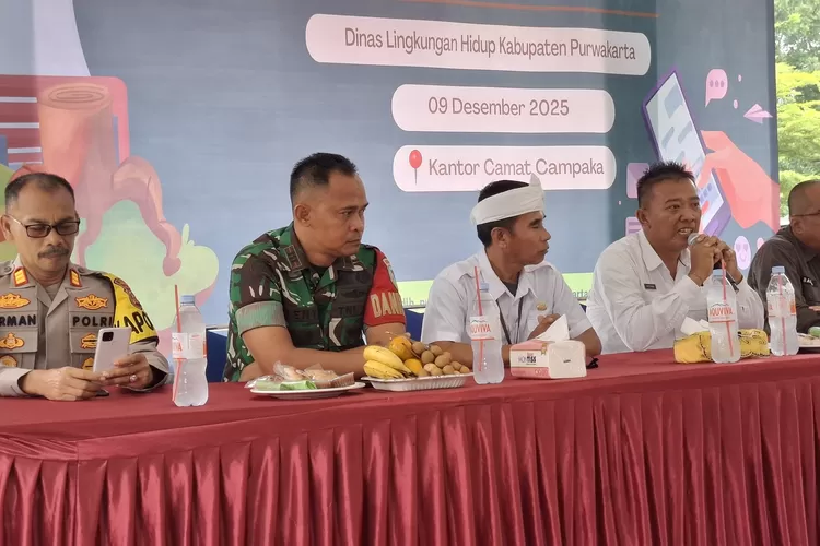 Sosialisasi pelaporan, pengaduan dan penyelesaian sengketa lingkungan hidup di Kantor Kecamatan Campaka, Selasa 9 Desember 2025. (Dok: Diskominfo )