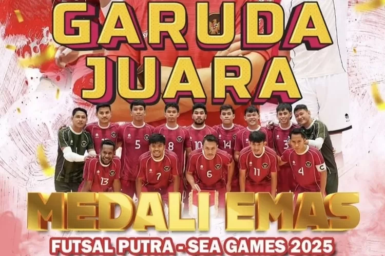 Timnas Futsal Putra Indonesia berhasil memastikan medali emas SEA Games 2025 usai tumbangkan tuan rumah Thailand di partai final. (Instagram)
