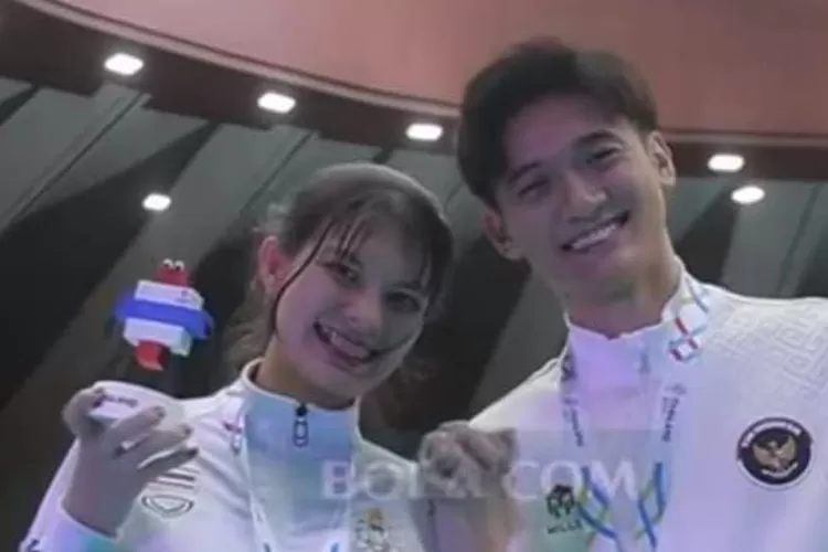 Kisah Romantis Alvin dan Catherine di SEA Games 2025. (Tangkapan Layar IG Bola.com)