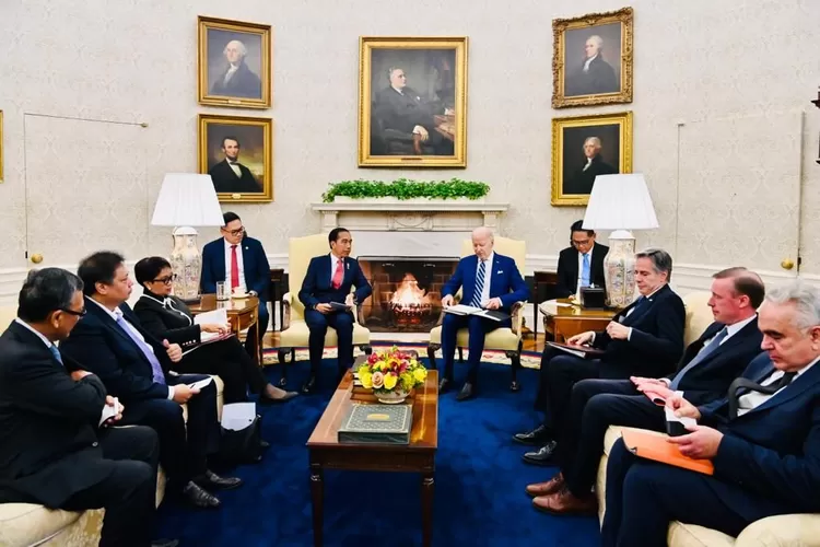 Pertemuan Presiden Jokowi dengan Presiden AS