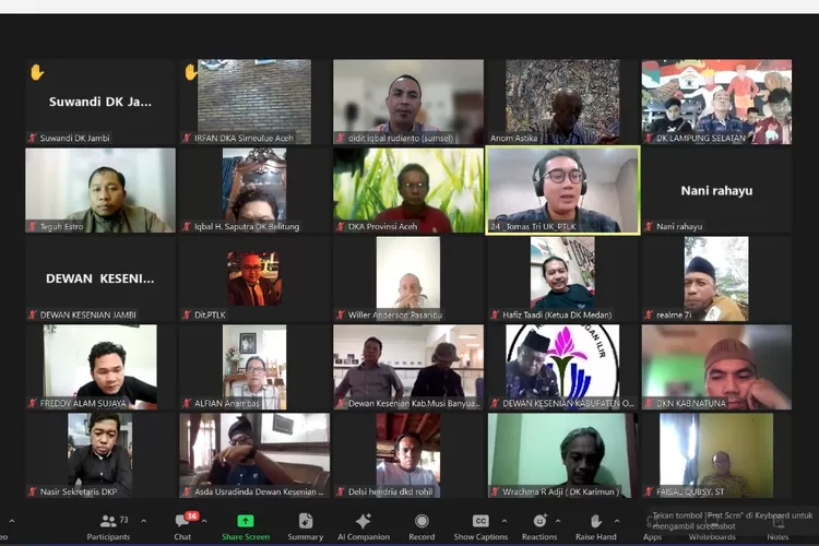 Pramunas Kongres DK Se-Indonesia digelar secara daring berdasarkan per wilayah (dok)