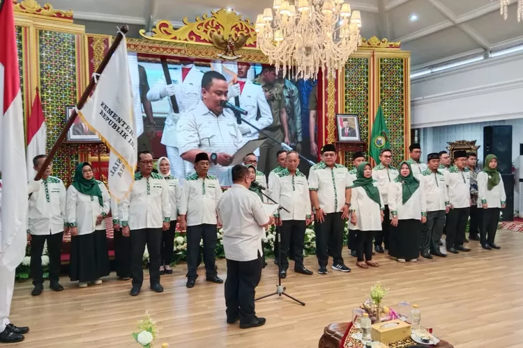 Pelantikan Forum CSR Sumsel di Griya Agung, Selasa (19/12/2023) (dok)