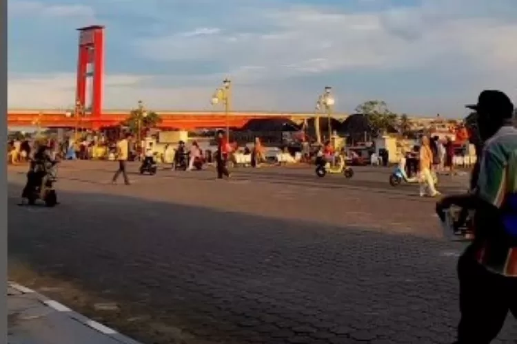 Di sinilah hari ini kampanye akbar Anies baswedan digelar (tangkapan layar instagram @pariwisata.palembang)