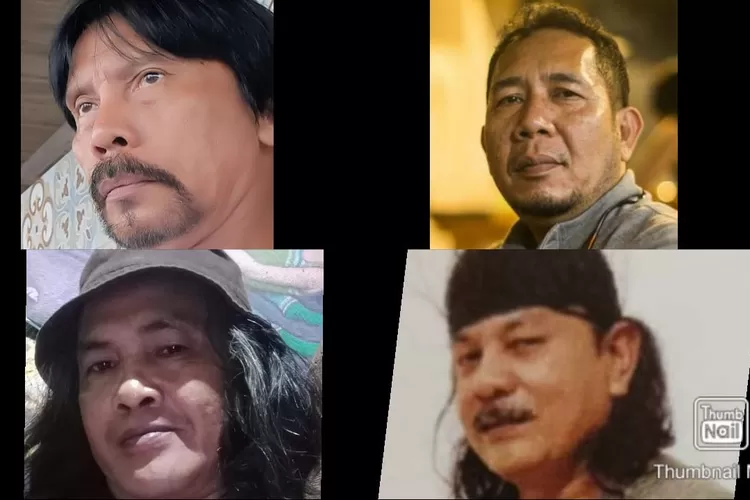 Para seniman perupa, Hernawan, Komrudin Haro,Basrizal Al Bara, Edo Pop, merasa dipermaluan dengan peristiwa Patung Soekarno yang kontroversi di Banyuasin  (dok)