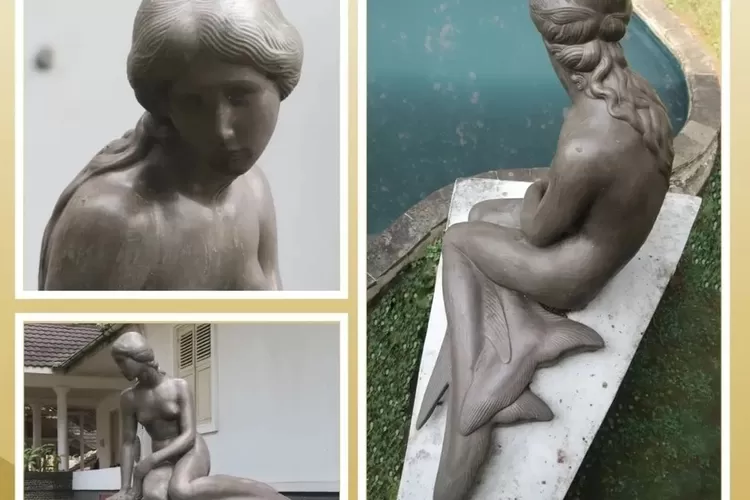 Pesona Patung Little Mermaid: Putri Duyung Dari Copenhagen Hingga Istana Bogor (tangkapan layar @setneg.go.id)