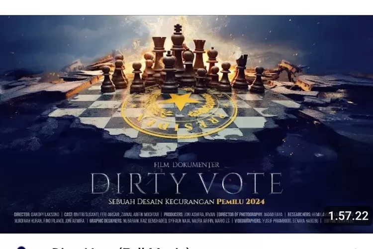 Fulm Dirty vote enaknya dotontotn?  (Youtube)