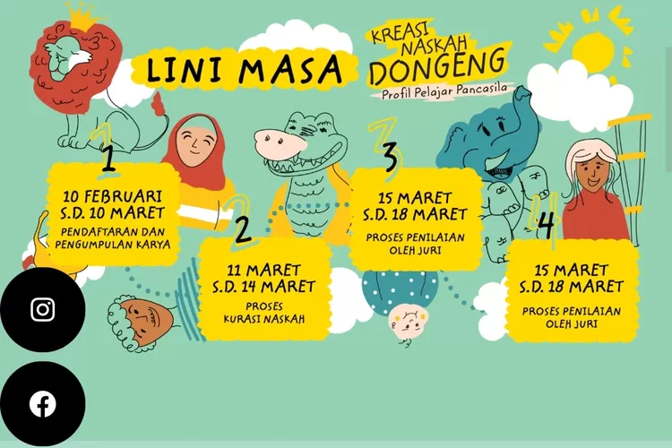 Lomb amenulis naskah dongeng (Dok)