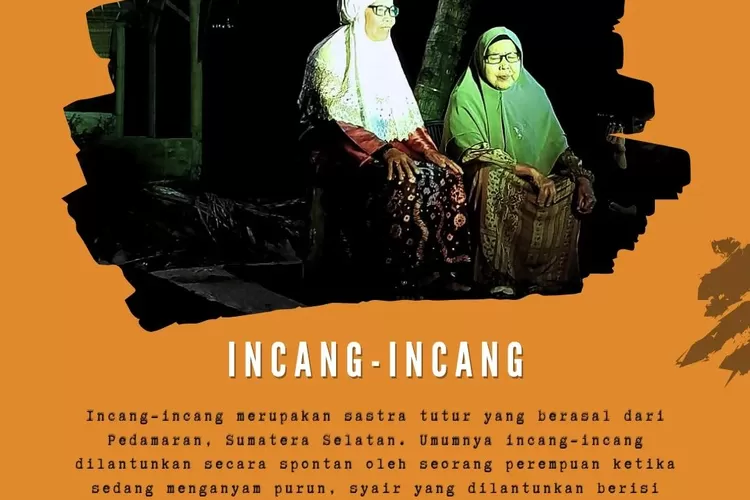 incang-incang sastra tutur yang disenandngkan tanpa musi oleh penganyam tikar purun di Pedamaran (instagram @menjagapesanluhur)