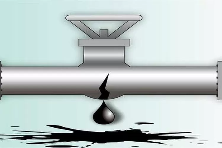 Foto Ilustrasi kebocoran  Pipa Trunkline 6 Inch  (Foto Ist/KetikPos com)