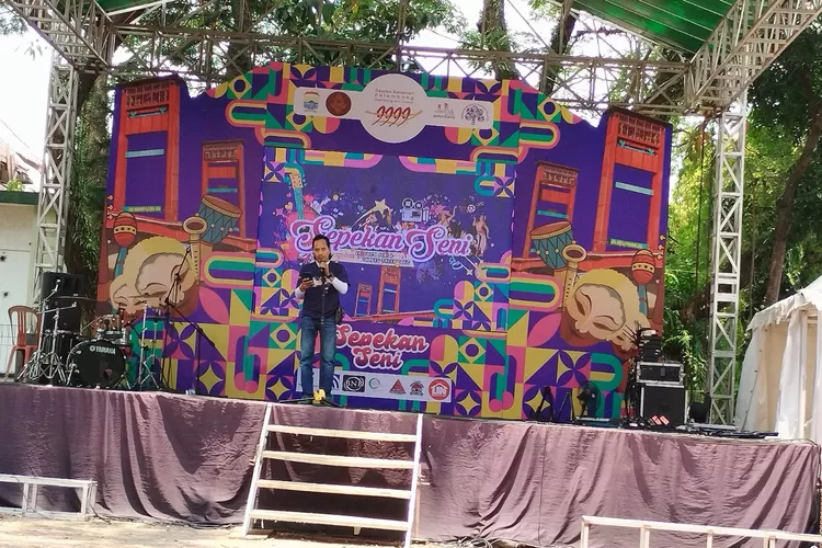Ketua Panpel Sepekan Seni, Mohamad saat penutupan Sepakan Seni Kamis (24/10/2024) diGedung Kesenian Palembang (dok)