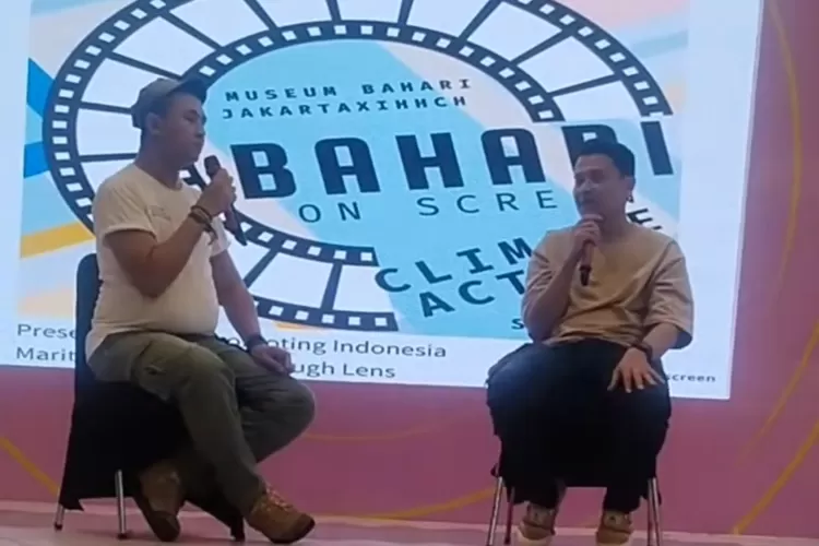 Krismadi Rahmawan memproduksi Film dokumenter  Kabar Bidar saat acara Bahari on screen (Dok)