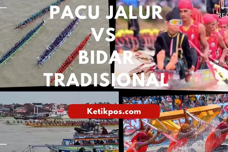 pacu jalur Riau vs Bidar Tradisional Palembang (dok)