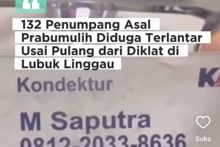Drama Tengah Malam di Rel Kereta: 132 Penumpang Prabumulih &lsquo;Tersesat&rsquo; di Lembak (tangkapan layar instagram @palembangfolks)