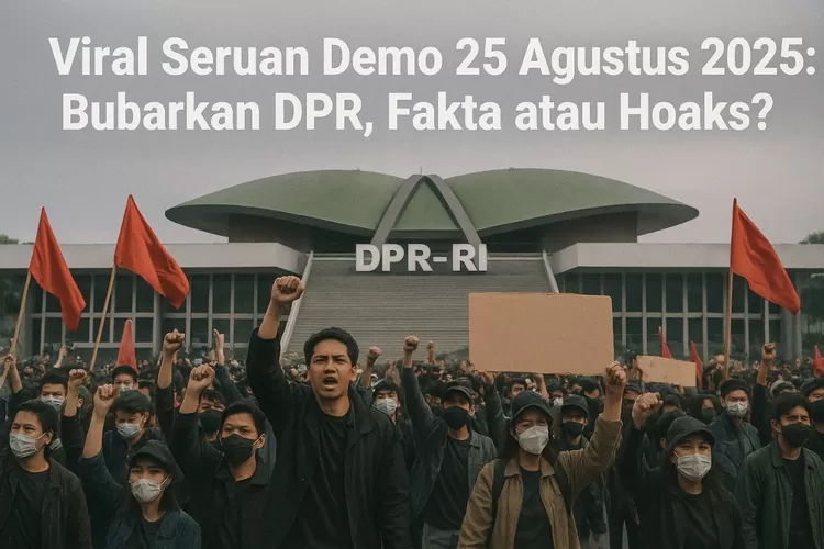 Viral Seruan Demo 25 Agustus 2025: Bubarkan DPR , Fakta atau Hoaks? (dok)