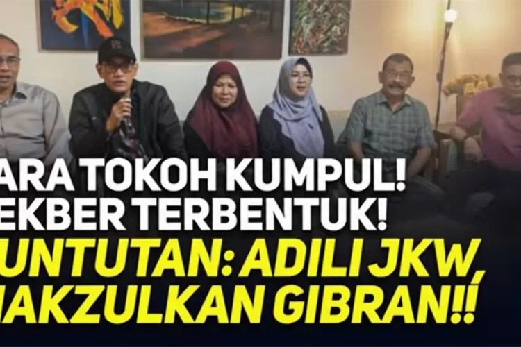 Sekber Adili Jokowi dan Makzulkan Gibran: Langkah Awal Rekonstruksi Bangsa (dok)