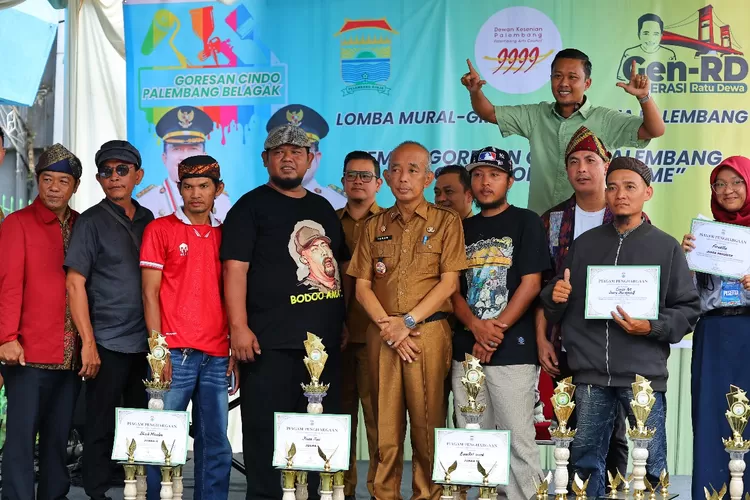 Lomba Mural Grafiti ResmiDitutup, Kuda Poni Juara Pertama, Palembang Semakin Ramah Seni (dok)