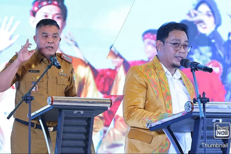 Sekda Palembang Afrizal Hasyim dan Plt Kadispar M Irman (dok)