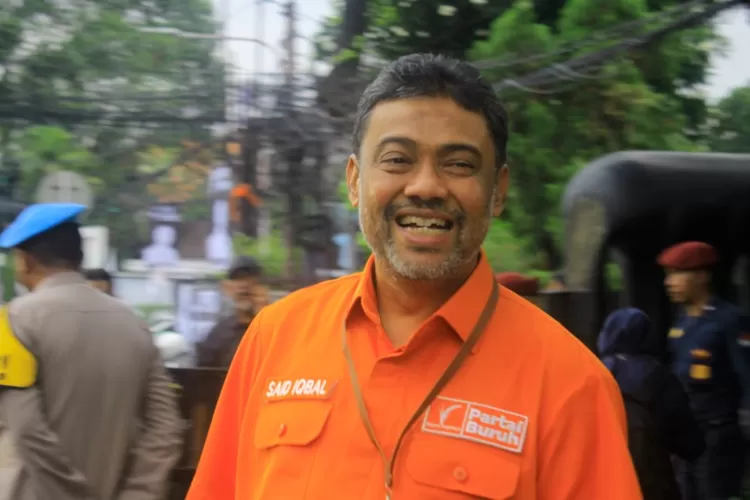 Presiden Partai Buruh Said Iqbal, saat di Gedung KPU RI, Jakarta Pusat.     (FOTO: Farid Abdullah/ Info Indonesia).  