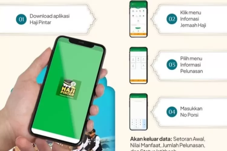 Cara Cek Nomor Porsi Haji Melalui Aplikasi  (Instagram @informasihaji)