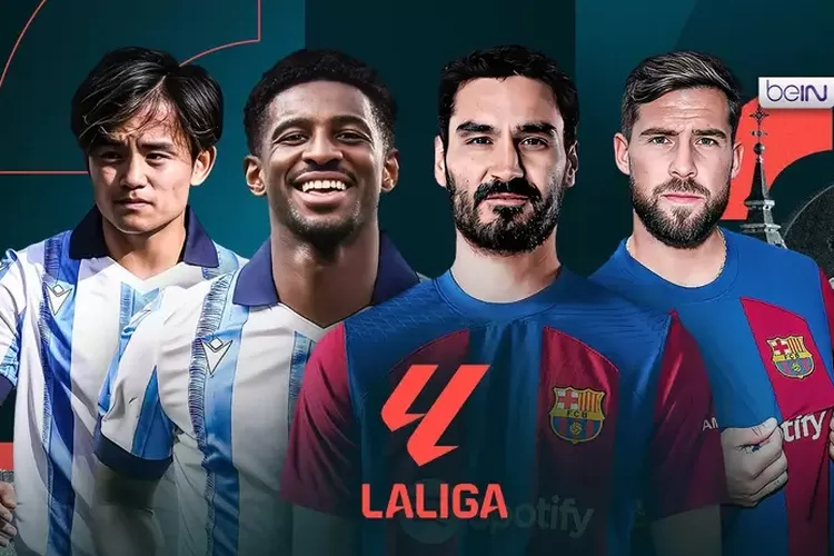 Real Sociedad vs Barcelona di La Liga Spanyol. (Vidio.com)