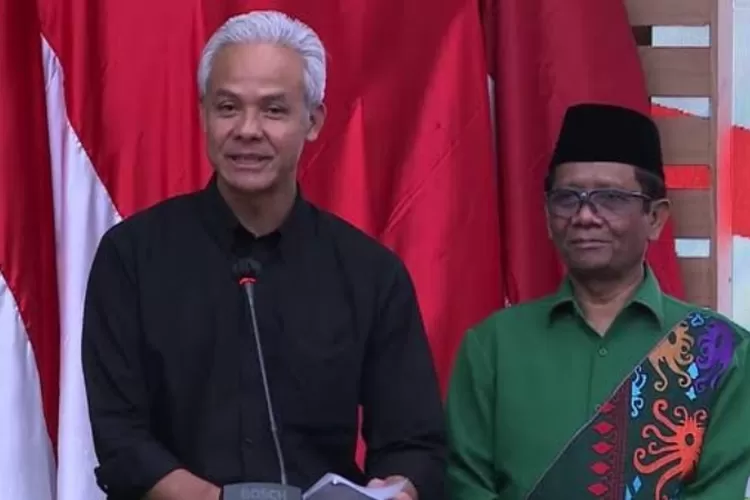 Pasangan Bacapres dan Bacawepres dari PDIP  Ganjar dan Mahfud MD