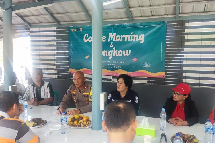 Acara Silaturahmi Coffee Morning dan Kongkow Bareng Polres Kepulauan Seribu dengan Wartawan Media Memperkuat Hubungan Kemitraan