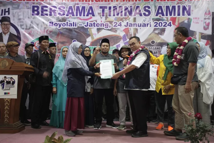 Ikrar Gerakan Rakyat untuk Perubahan dan Konsolidasi Pemenangan AMIN di Boyolali" 
