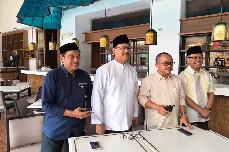 Sekretaris Umum Pimpinan Pusat Muhammadiyah, Abdul Mu&rsquo;ti dan Sekretaris Jenderal Pengurus Besar Nahdlatul Ulama, Saifullah Yusuf