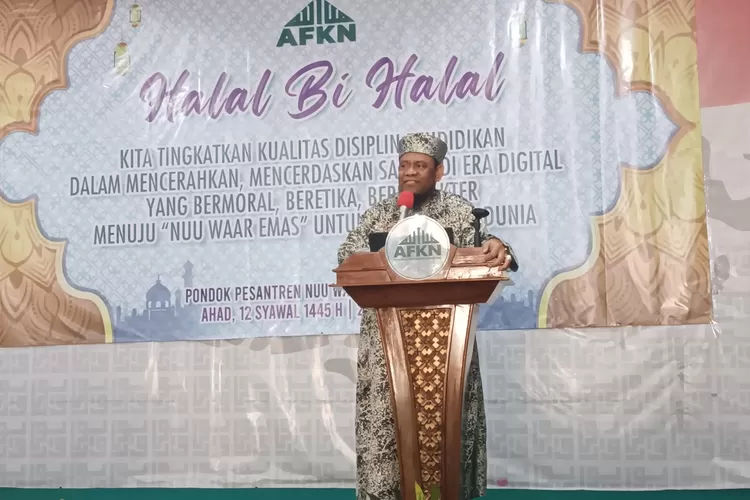 Halal Bihalal Pesantren Nuu Waar, KH Fadzlan Garamatan: Momen Tingkatkan Kualitas Santri Selepas Ramadhan*