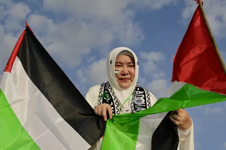 (Ilustrasi) Aksi Damai Bela Palestina di Medan, Sumut beberapa waktu lalu - Foto: Henri Lukmanul Hakim  