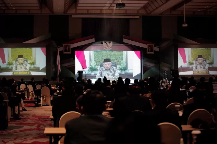 Wapres Maruf Amin saat Membuka  Musyawarah Nasional Forum Zakat