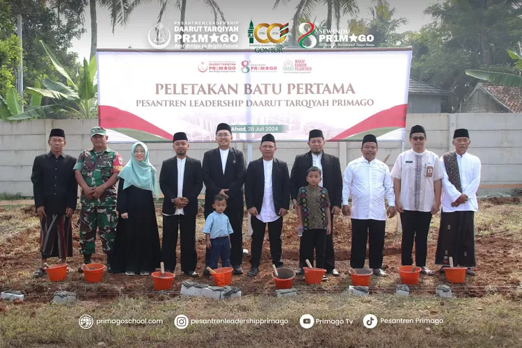 Peletakan Batu Pertama proses pembangunan pesantren Leadership Daarut Tarqiyah Primago