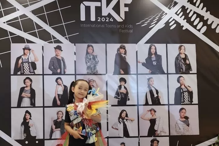 Aisyah ketika mengikuti event International Kids &amp; Teens Fashion (ITKF) 2024 di Hotel Orchardz Industri Jakarta - Foto: Dokumen Pribadi